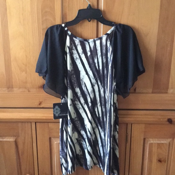 Blacks & beige ladies flowy blouse NWT size M - Picture 6 of 6